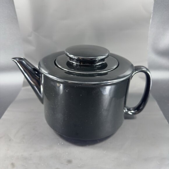Vintage Copco Sam Lebowitz Design Black Ceramic Teapot Carafe Made In Korea VTG - Picture 8 of 10